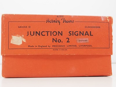 Lot 562 - A small group of HORNBY O gauge accessories to...