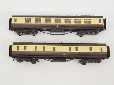 Lot 575 - A pair of EXLEY O gauge mainline coaches in...