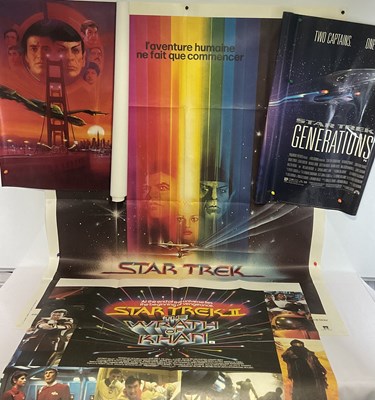 Lot 124 - A group of STAR TREK movie posters to include...