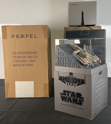 Lot 493 - A pair of STAR WARS drones by Propel to...