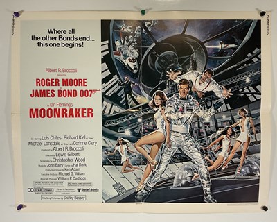 Lot 96 - MOONRAKER (1979) US half sheet movie poster,...