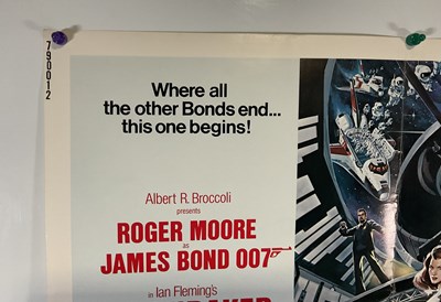 Lot 96 - MOONRAKER (1979) US half sheet movie poster,...