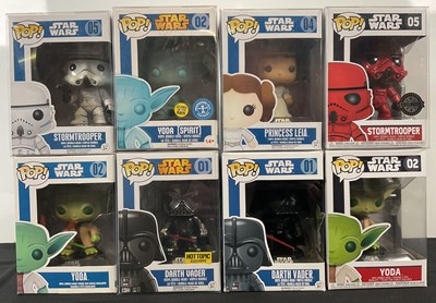 Lot 441 - STAR WARS - A group of 8 Funko Pops comprising...