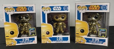 Lot 477 - STAR WARS - A group of Star Wars Funko Pops, C-...