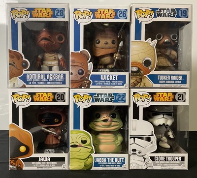 Lot 465 - A group of Star Wars Funko Pops to include:...