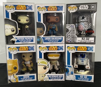 Lot 448 - STAR WARS - A group of Star Wars Funko Pops to...