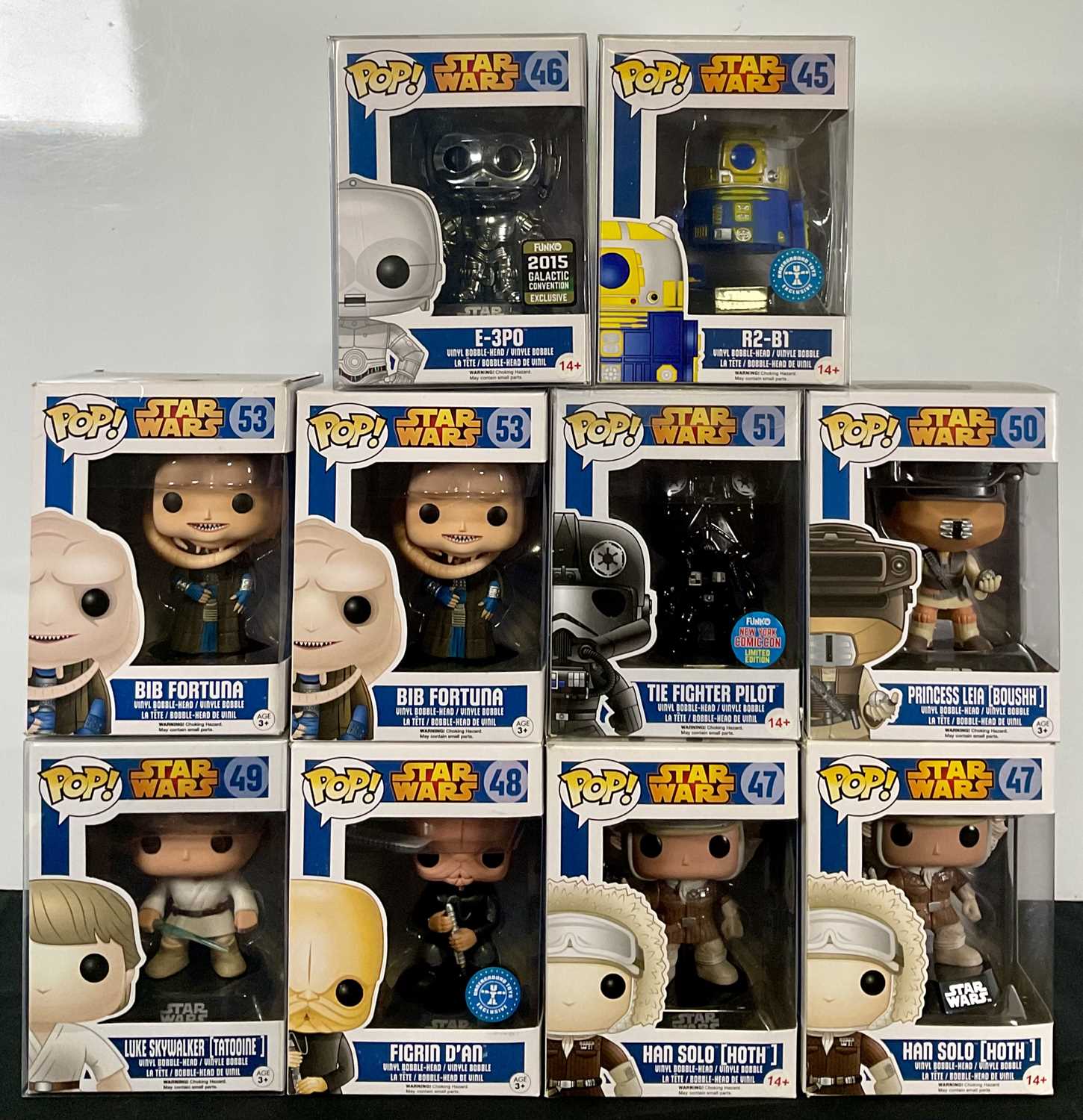 Lot 434 - STAR WARS - A group of Star Wars Funko Pops to...