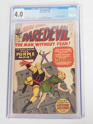 Lot 409 - DAREDEVIL #4 (1964 - MARVEL) GRADED 4.0 (VG)...