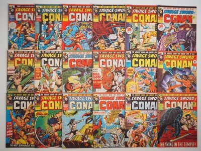 Lot 86 - SAVAGE SWORD OF CONAN #1 to 18 (18 in Lot) -...