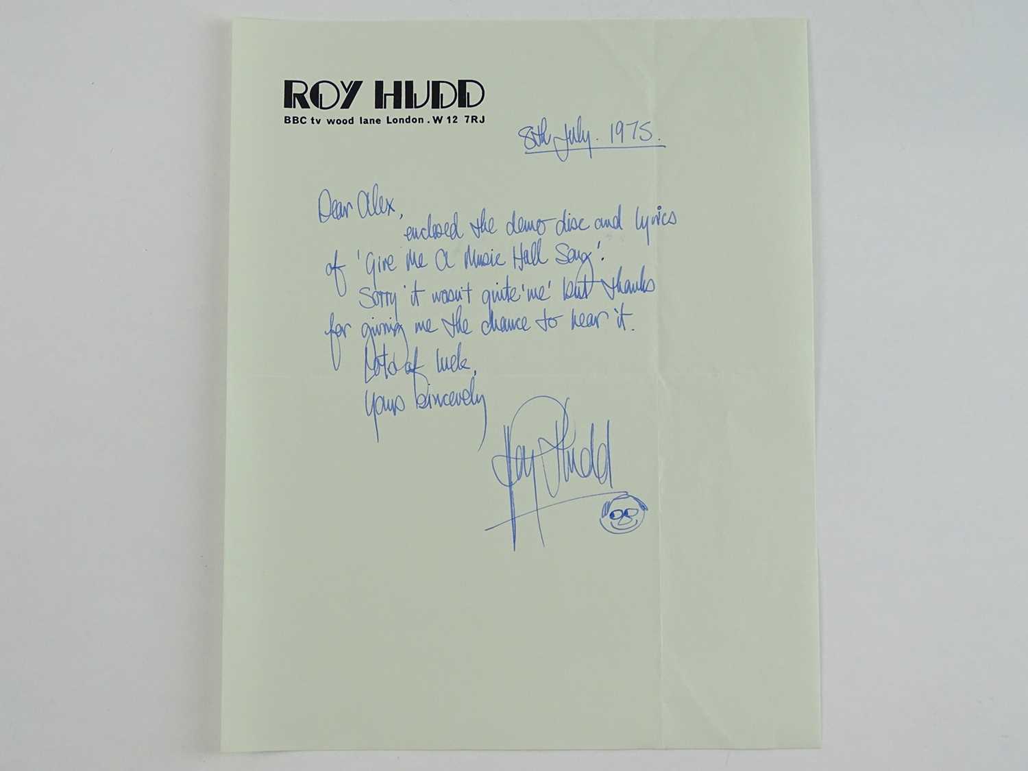 Lot 123 - A handwritten and signed rejection letter to...