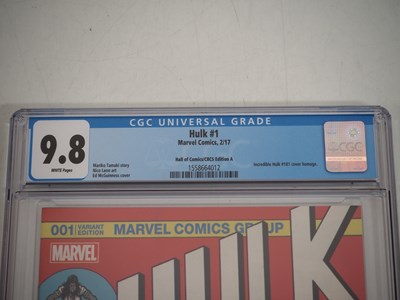Lot 287 - HULK VOL. 4 #1 HALL OF COMICS VARIANT (2017 -...