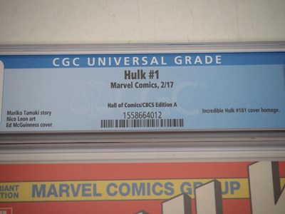 Lot 287 - HULK VOL. 4 #1 HALL OF COMICS VARIANT (2017 -...
