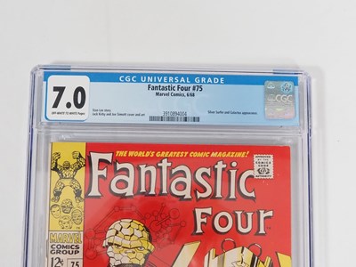 Lot 346 - FANTASTIC FOUR #75 (1968 - MARVEL) GRADED 7.0...