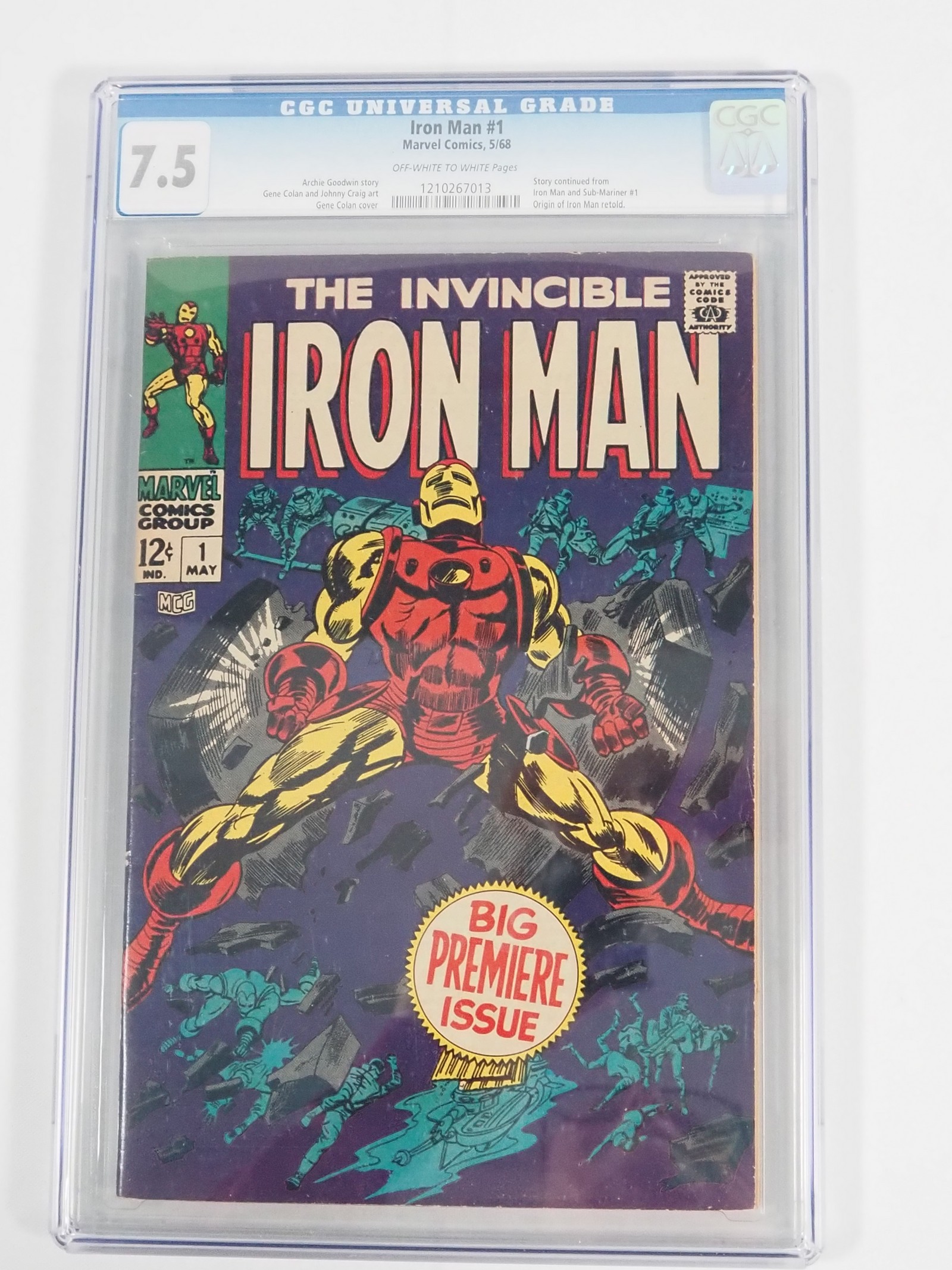 1968 Iron man hot No.14 Graded CGC 9.2