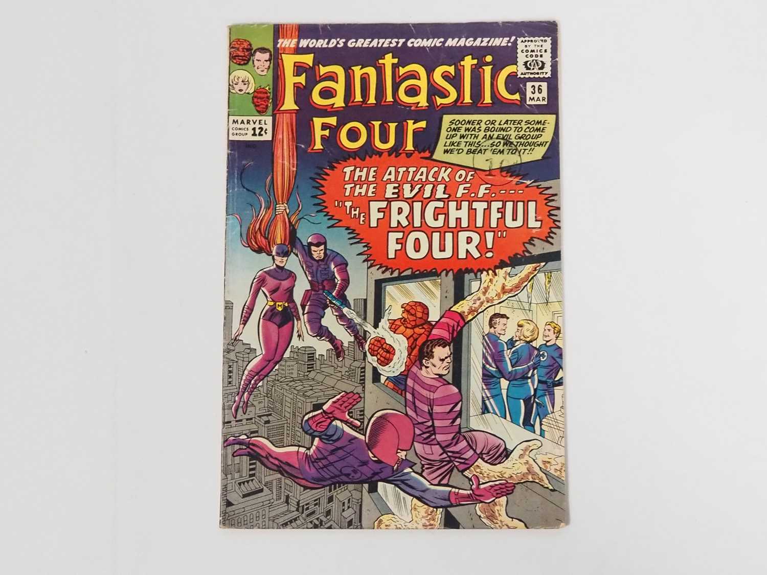 Lot 414 - FANTASTIC FOUR #36 (1965 - MARVEL) - First...