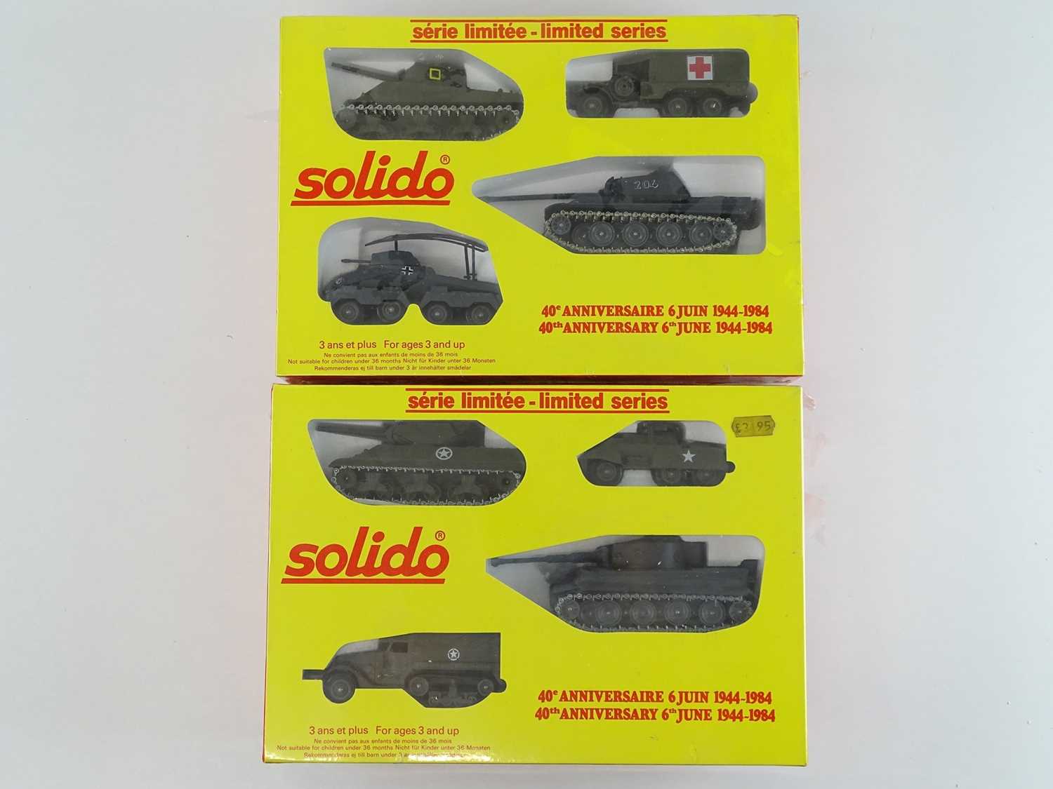 Lot 175 - A pair of SOLIDO military diecast 'Fortieth...