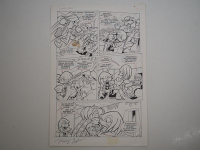 Lot 188 - MANNY GALAN ORIGINAL ART FOR KNUCKLES THE...