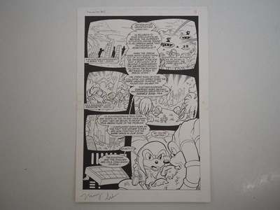 Lot 188 - MANNY GALAN ORIGINAL ART FOR KNUCKLES THE...