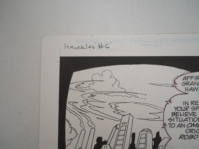 Lot 188 - MANNY GALAN ORIGINAL ART FOR KNUCKLES THE...