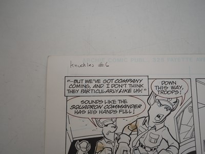 Lot 188 - MANNY GALAN ORIGINAL ART FOR KNUCKLES THE...