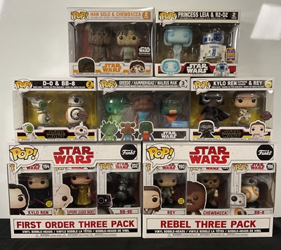 Lot 466 - STAR WARS -  A group of Star Wars Funko Pop...