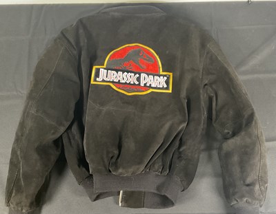 Lot 344 - A JURASSIC PARK quilted Varsity jacket with...