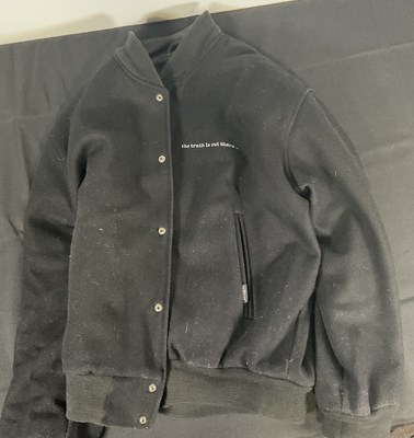 Lot 344 - A JURASSIC PARK quilted Varsity jacket with...
