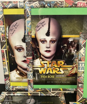 Lot 390 - A group of Star Wars related autographs to...
