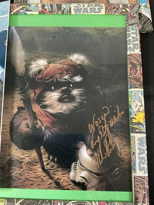 Lot 390 - A group of Star Wars related autographs to...