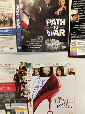 Lot 385 - A group of autographed DVD covers to include...
