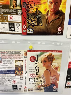 Lot 385 - A group of autographed DVD covers to include...