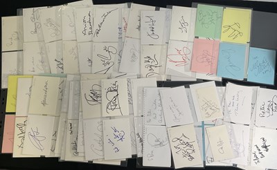 Lot 393 - A large quantity of signed autograph cards by...