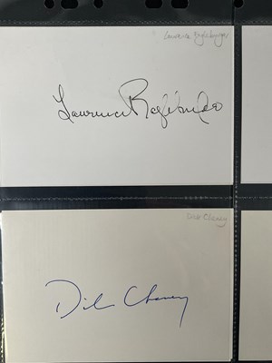 Lot 386 - A group of autographs on mixed media from...