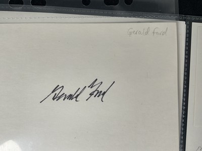 Lot 386 - A group of autographs on mixed media from...