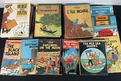 Lot 348 - A quantity of TINTIN hardback and paperback...