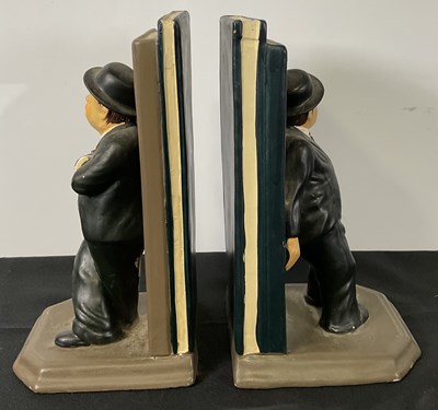 Lot 346 - A pair of LAUREL AND HARDY bookends, approx 26cm.