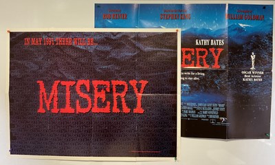 Lot 178 - MISERY (1990) A UK Quad teaser film poster and...