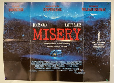 Lot 178 - MISERY (1990) A UK Quad teaser film poster and...