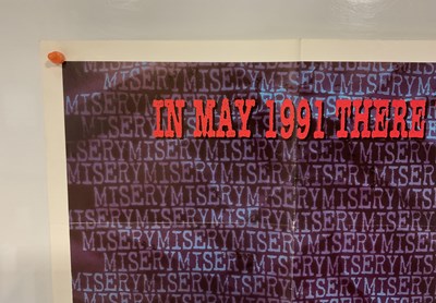 Lot 178 - MISERY (1990) A UK Quad teaser film poster and...
