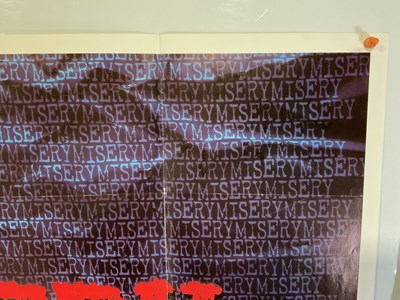 Lot 178 - MISERY (1990) A UK Quad teaser film poster and...