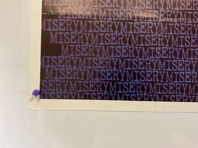 Lot 178 - MISERY (1990) A UK Quad teaser film poster and...