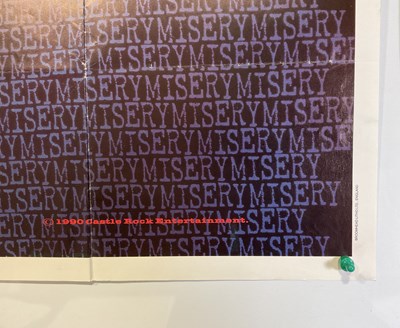 Lot 178 - MISERY (1990) A UK Quad teaser film poster and...