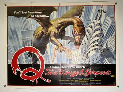 Lot 181 - Q: THE WINGED SERPENT (1982) UK Quad film...