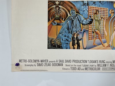 Lot 135 - LOGANS RUN (1976) UK Quad film poster, ground...
