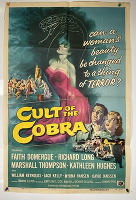 Lot 255 - CULT OF THE COBRA (1955) US one sheet film...