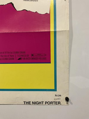 Lot 192 - THE NIGHT PORTER (1974) US One sheet, folded.