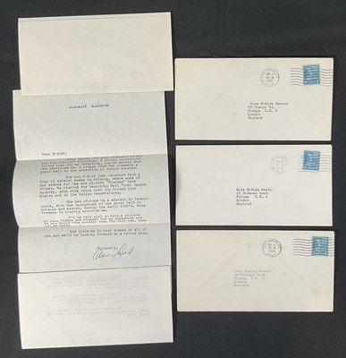 Lot 355 - HOLLYWOOD EPHEMERA - Three signed letters of...