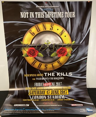 Lot 241 - A bus stop poster for the GUNS N ROSES - Not...