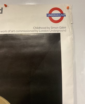 Lot 75 - A 60" x 40" London Underground bus stop poster...