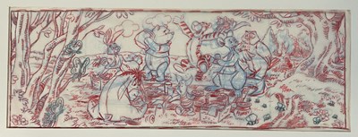 Lot 300 - MIKE ROYER - Original WINNIE THE POOH artwork...